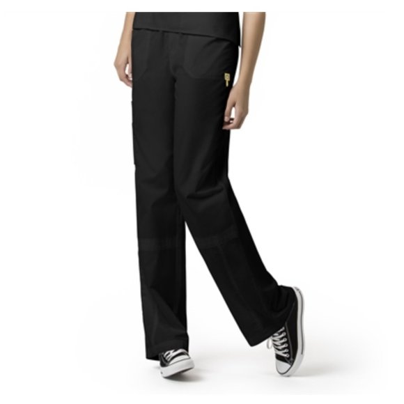 WonderWink Mink Black Boot Cut Cargo Pant Scrubs - Picture 1 of 11